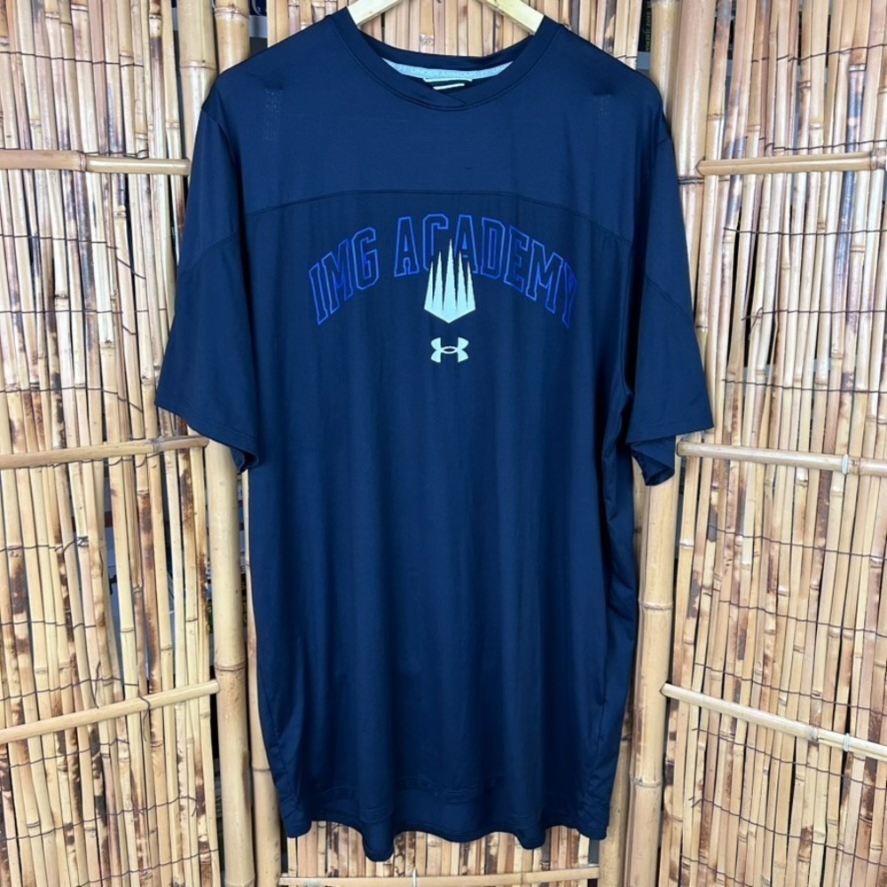Under Armour IMG ACADEMY Men's Performance Shirt XLT Short Sleeve Graphic Black‎
